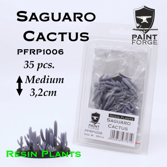 Paint Forge: Saguaro Cactus M 35 szt. żywicznych kaktusów